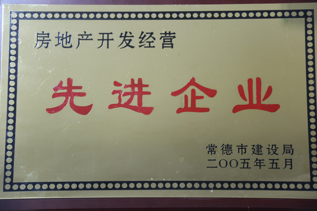 2004年房地產(chǎn)開發(fā)經(jīng)營一”先進(jìn)企業(yè)“